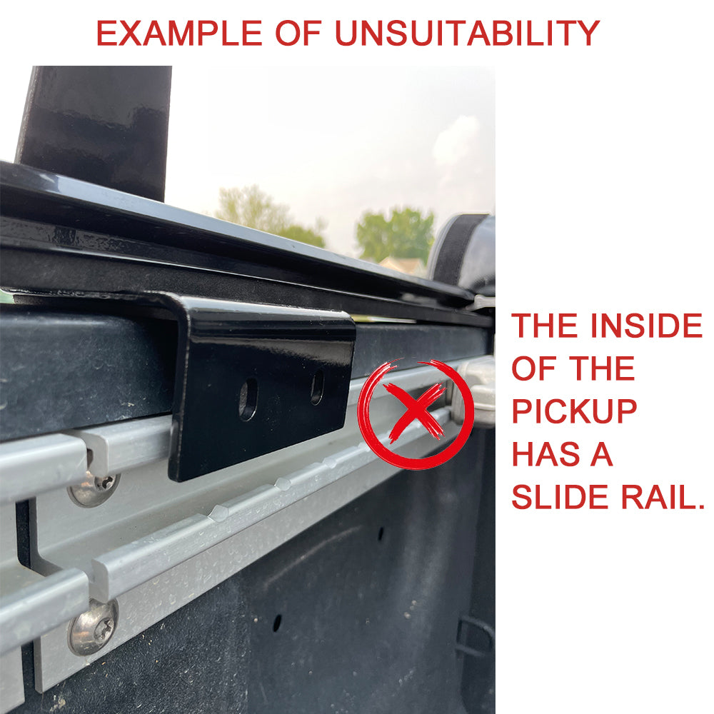 Saremas Adjustable Aluminum Low-Height Truck Bed Rack for Pickups with Soft Roll Up and Retractable Tonneau Covers