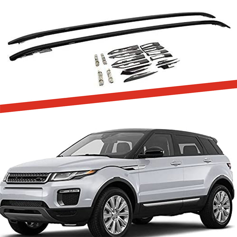 Saremas Black Car Luggage Roof Rails Fit for Land Rover Range Rover Evoque L538 2011-2018