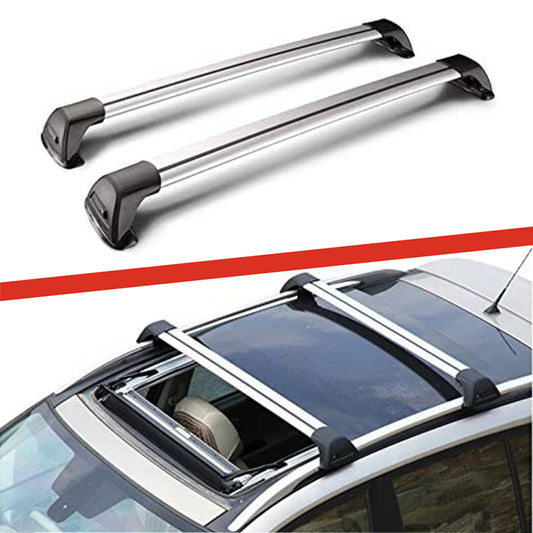 Saremas Lockable Roof Racks Crossbars Cross bars for Jeep Grand Cherokee 2011-2021 With Fixed Point on Flush Rails