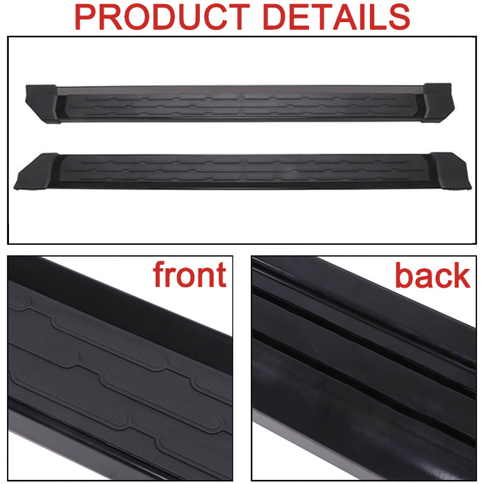 Saremas 2PCS Black Aluminum Running Boards Side Steps for Ford Bronco 2 Door 2021 2022