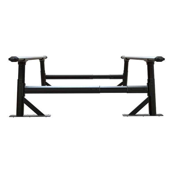 Saremas Universal Medium Height Adjustable Aluminum Truck Bed Ladder Rack for Pickups Without Tonneau Cover