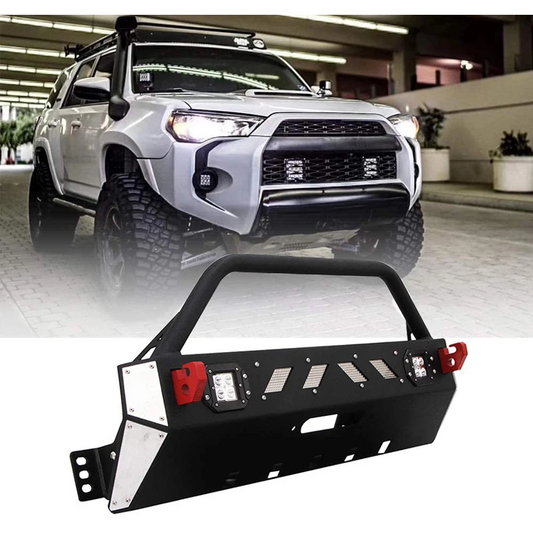 Saremas Front Winch Bumper Guard Bull Bar Fit for 2016-2019 Toyota 4Runner TRD
