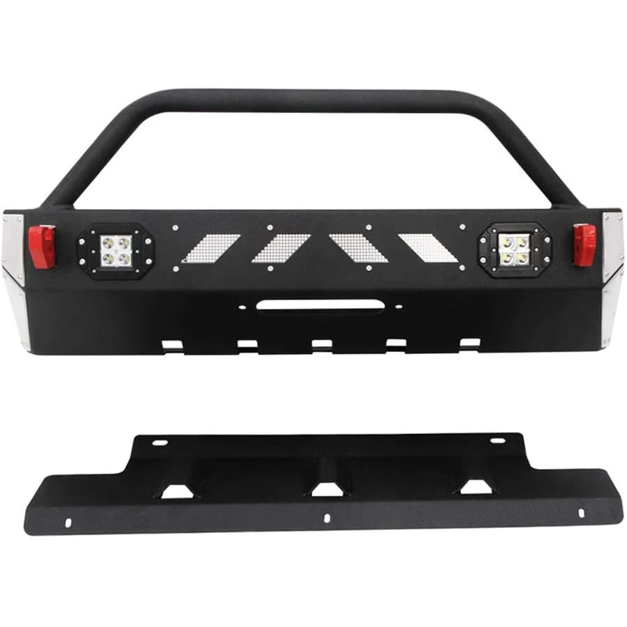 Saremas Front Winch Bumper Guard Bull Bar Fit for 2016-2019 Toyota 4Runner TRD