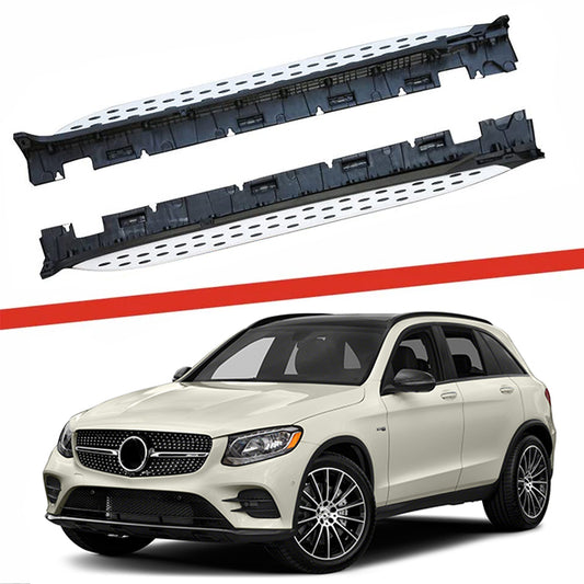 Saremas Aluminum Alloy Running Boards Side Steps Nerf Bars for Mercedes Benz GLC 300 X253 2016-2021