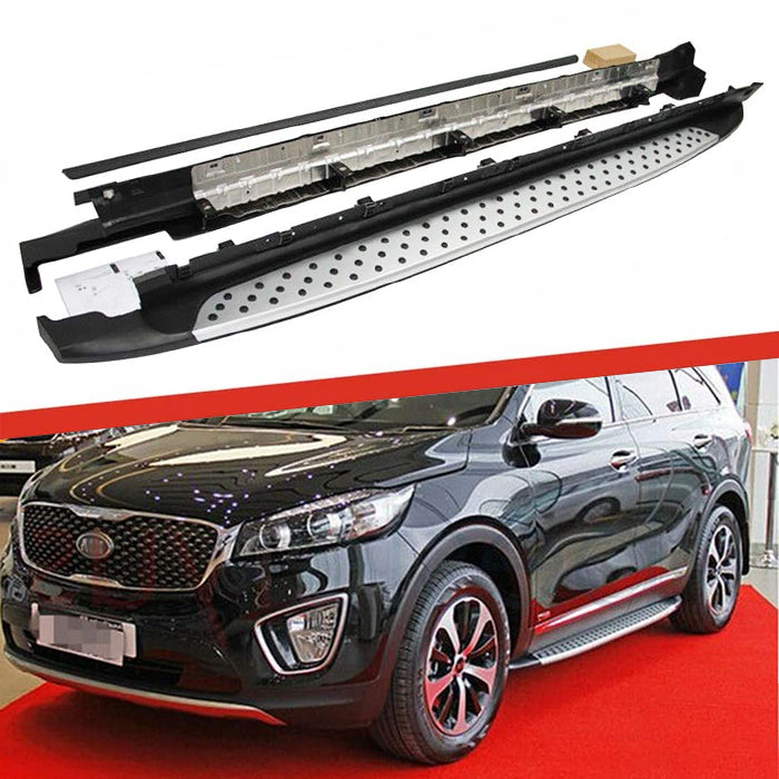Saremas Durable Running Boards Side Steps Nerf Bars for KIA Sorento 2015-2020