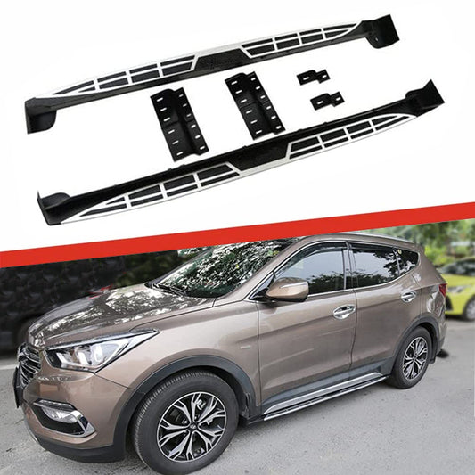 Saremas Vehicle Running Boards Side Steps Nerf Bars for Hyundai Santa Fe Sport 2013-2018