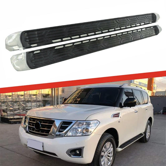 Saremas Running Boards Side Steps Nerf Bars for Nissan Armada Y62 2017-2022