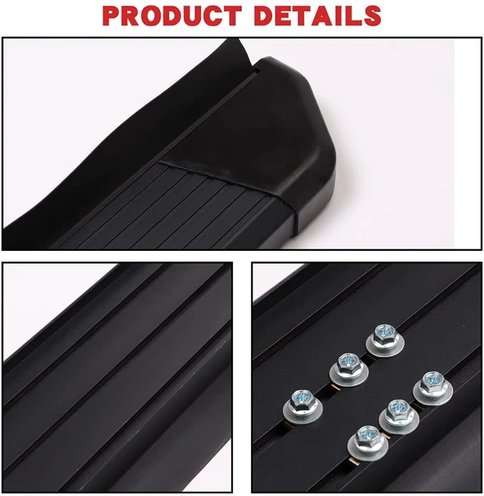 Saremas Black Side Steps Nerf Bars Running Boards for Ford Bronco Sport 2021 2022