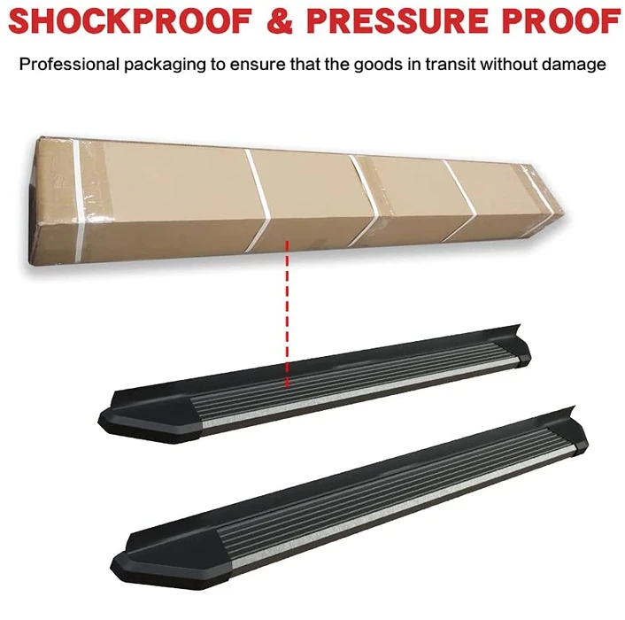 Saremas Black Side Steps Nerf Bars Running Boards for Ford Bronco Sport 2021 2022