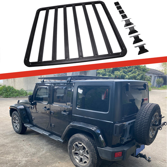 Saremas Heavy Duty Luggage Cargo Carrier Roof Basket Platform for Jeep Wrangler JK JL 4door 2door 2007-2022