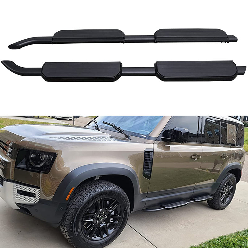 for Land Rover Defender 110 L663 4DOOR 2020 2021 2022 All Black Running Boards Side Steps