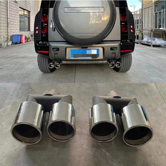 Saremas Stainless steel Modification Exhaust Muffler Tip Tailpipe Fit for Land Rover Defender 2020-2022
