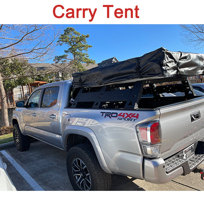 Saremas Steel Truck Bed Rack Cargo Tent Rack Fit for Toyota Tacoma 2005-2022 2nd 3rd Gen