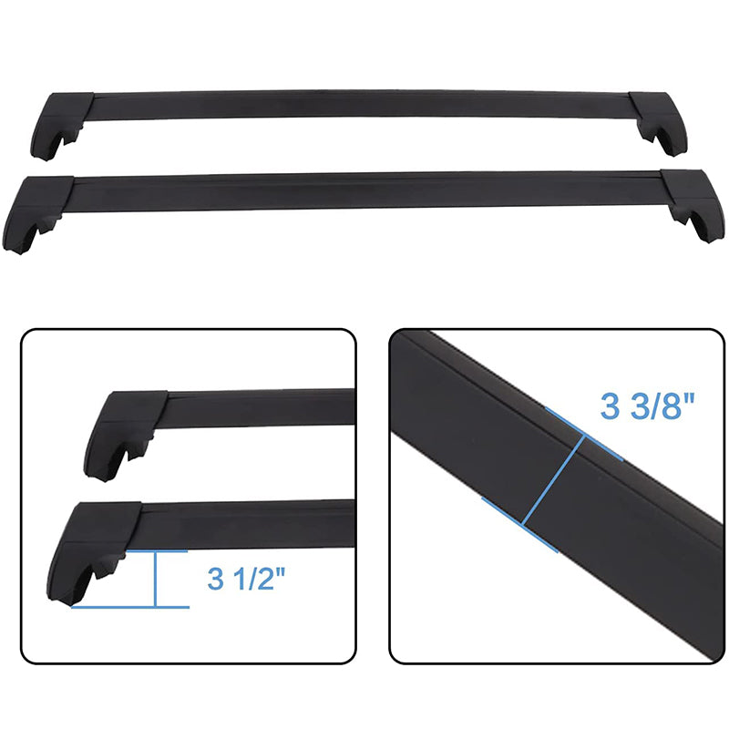 for 2020-2023 Land Rover Defender 90 110 Cross Bars Crossbar Black/Silver Anti-theft with Lock