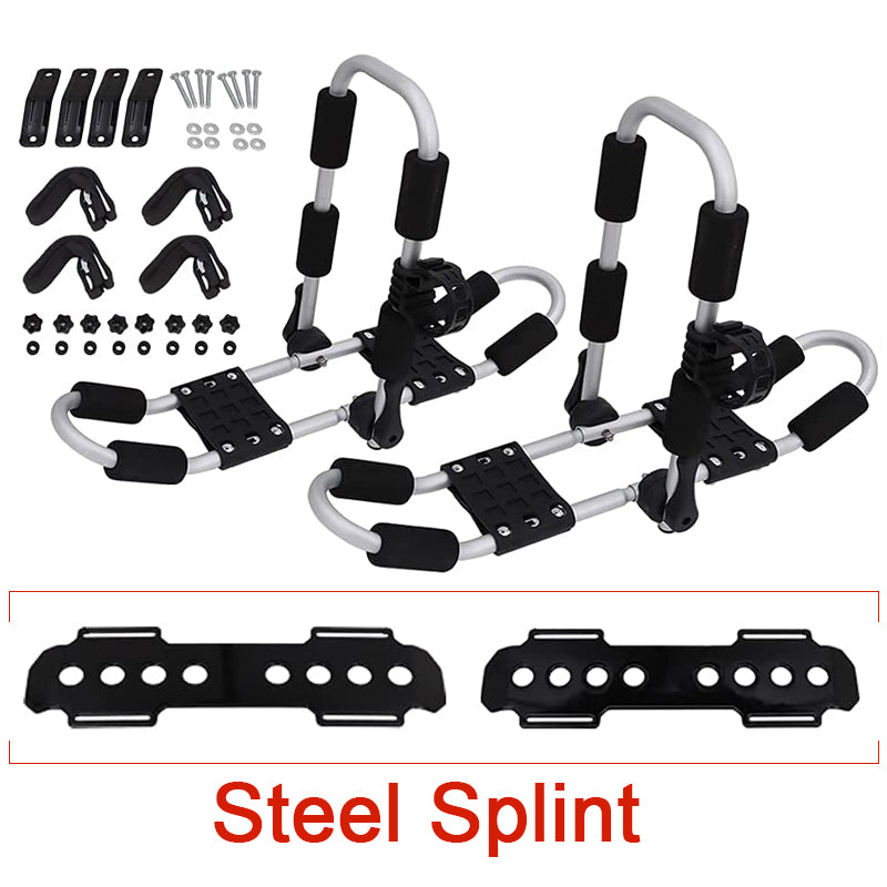 Saremas 2PCS Upgrade Aluminum Alloy Kayak Carrier Roof Rack Top Mount on Car Cross Bar