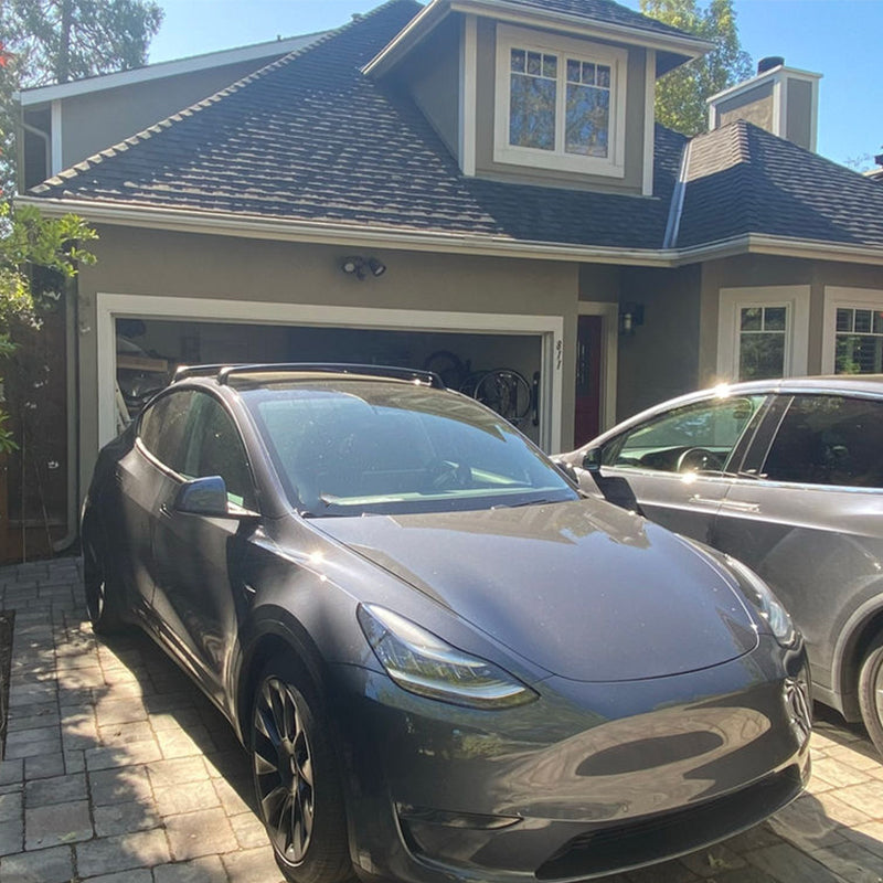 for Tesla Model Y Black Noiseless Aluminum Alloy Roof Rack Crossbar Cross Bar