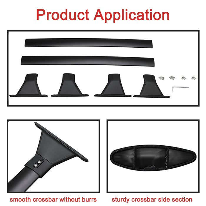 Fit for 2021 2022 Toyota Sienna Cross Bar Roof Rack Crossbar Black Aluminum Alloy