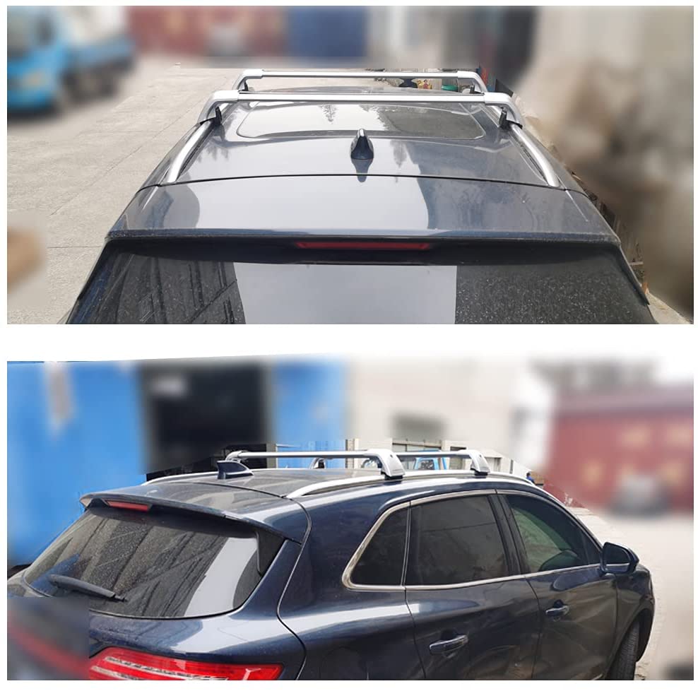 Saremas Off-road Luggage Carrier Lockable All Silver Crossbar Cross Bar Roof Rack for Kia Sorento 2015-2020