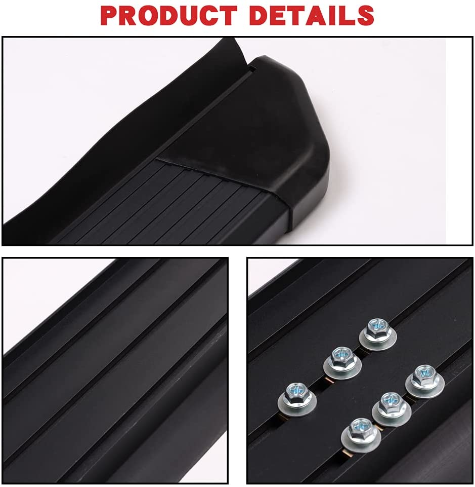 Saremas Black Side Steps Nerf Bars Running Boards for Ford Bronco 4 Door 2021 2022