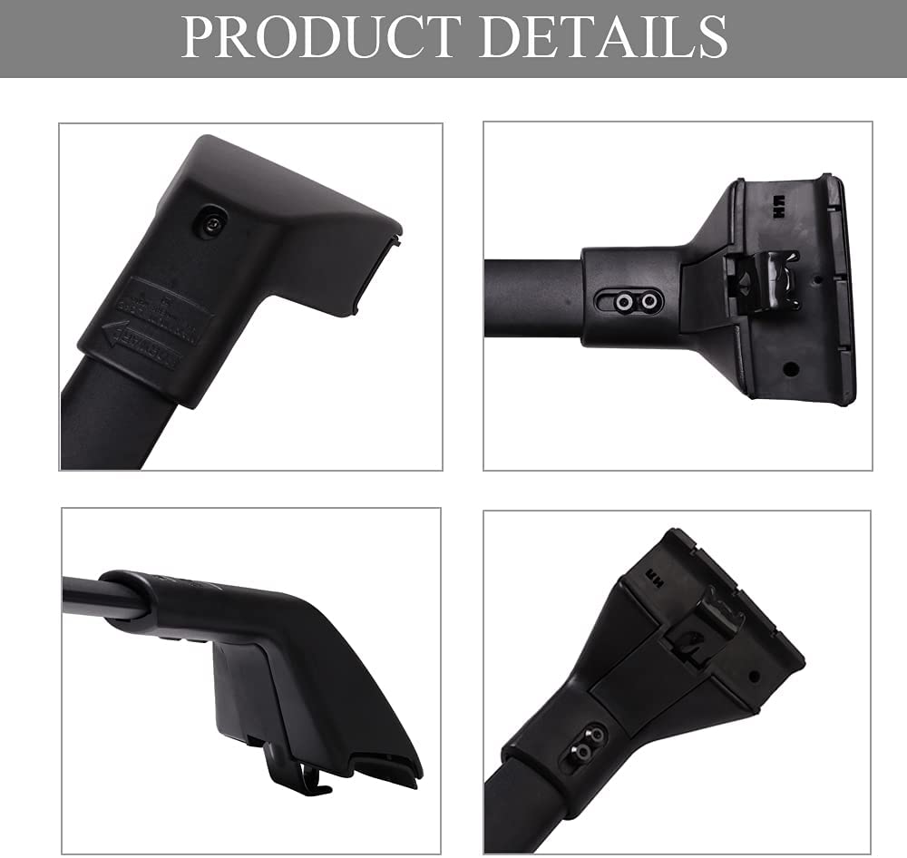 Saremas Black Aluminum Alloy Roof Rack Crossbar Cross Bar for Ford Bronco Sport 2021 2022 BASE, 2021 2022 BIG BEND, 2021 OUTER BANKS (ON-ROAD)