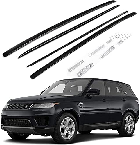 Saremas Black Car Luggage Roof Rails Fit for Land Rover Range Rover Sport L494 2014-2022