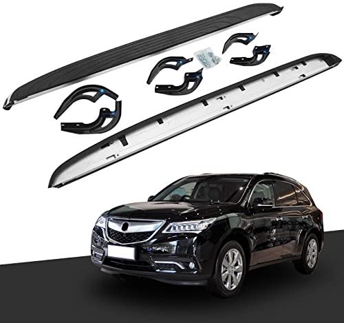 Saremas Car Exterior Accessories Black Aluminum Alloy Running Boards Side Steps Nerf Bars for Acura MDX 2014-2020