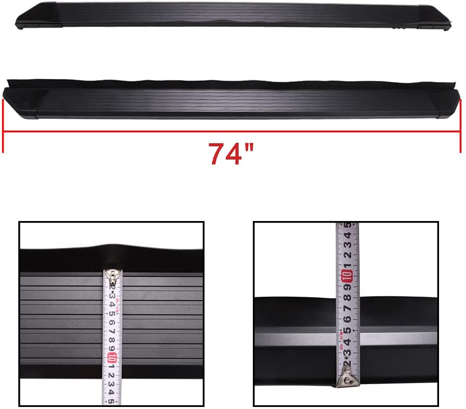 Saremas Black Side Steps Nerf Bars Running Boards for Ford Bronco 4 Door 2021 2022