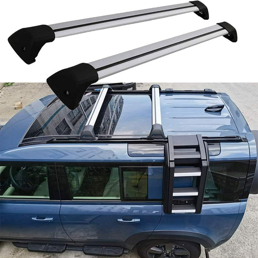 for 2020-2023 Land Rover Defender 90 110 Cross Bars Crossbar Black/Silver Anti-theft with Lock