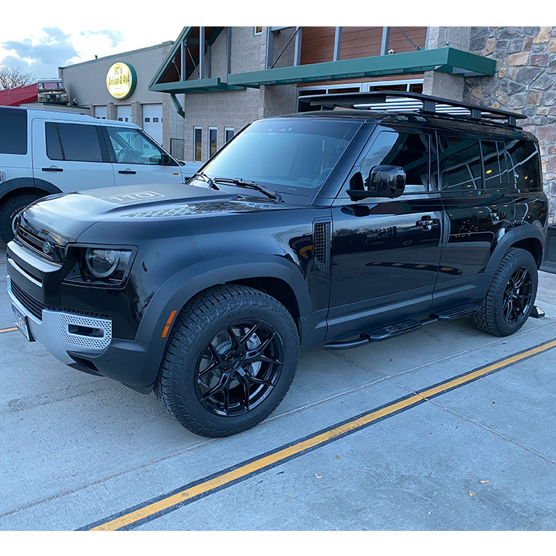 for Land Rover Defender 110 L663 4DOOR 2020 2021 2022 All Black Running Boards Side Steps