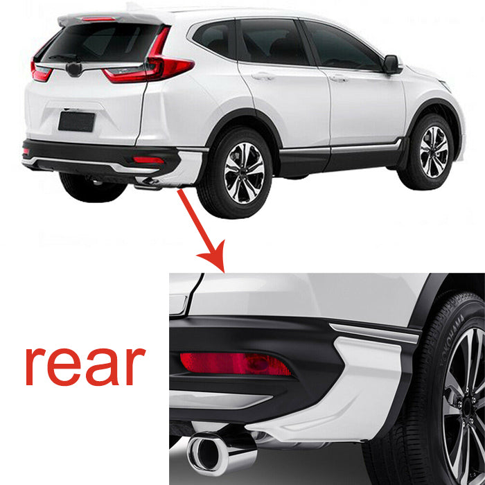 Saremas 4PCS Front Rear Bumper Splitter Moulding Trim Fit for Honda CRV 2020-2022