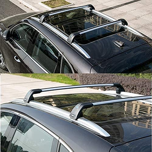 Saremas Adjustable Luggage Carrier Silver Crossbars Cross Bars Roof Racks for Mitsubishi Outlander 2014-2021