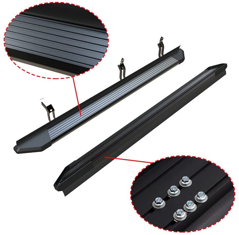 Saremas Black Side Steps Nerf Bars Running Boards for Ford Bronco 4 Door 2021 2022