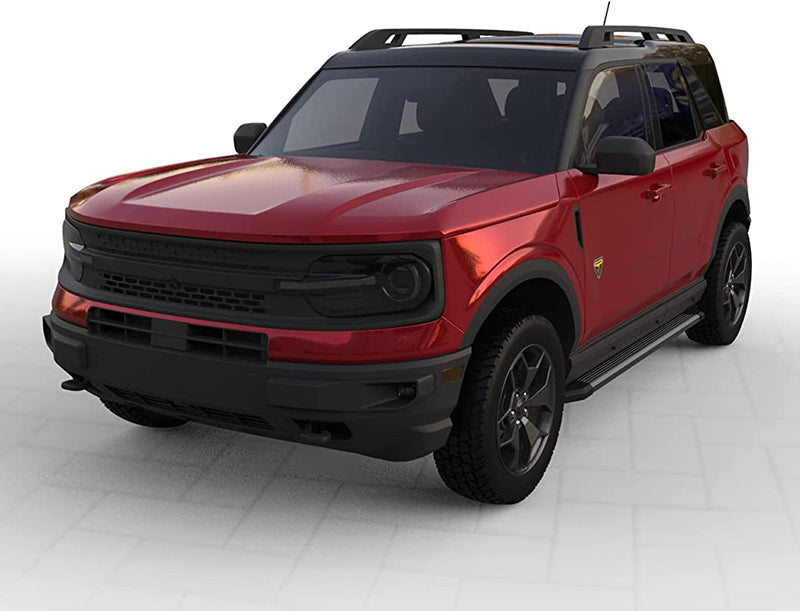 Saremas Black Side Steps Nerf Bars Running Boards for Ford Bronco Sport 2021 2022