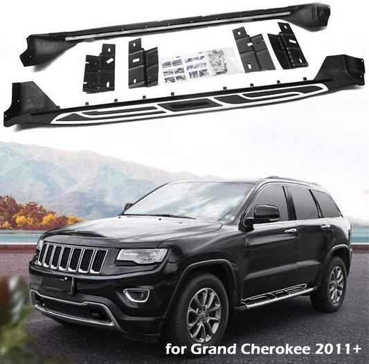 Saremas Auto Black Running Boards Side Steps Nerf Bars for Jeep Grand Cherokee 2011-2021