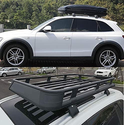 Saremas Off-road Luggage Carrier Lockable Silver Crossbar Cross Bar Roof Rack for Ford Escape Kuga 2020 2021