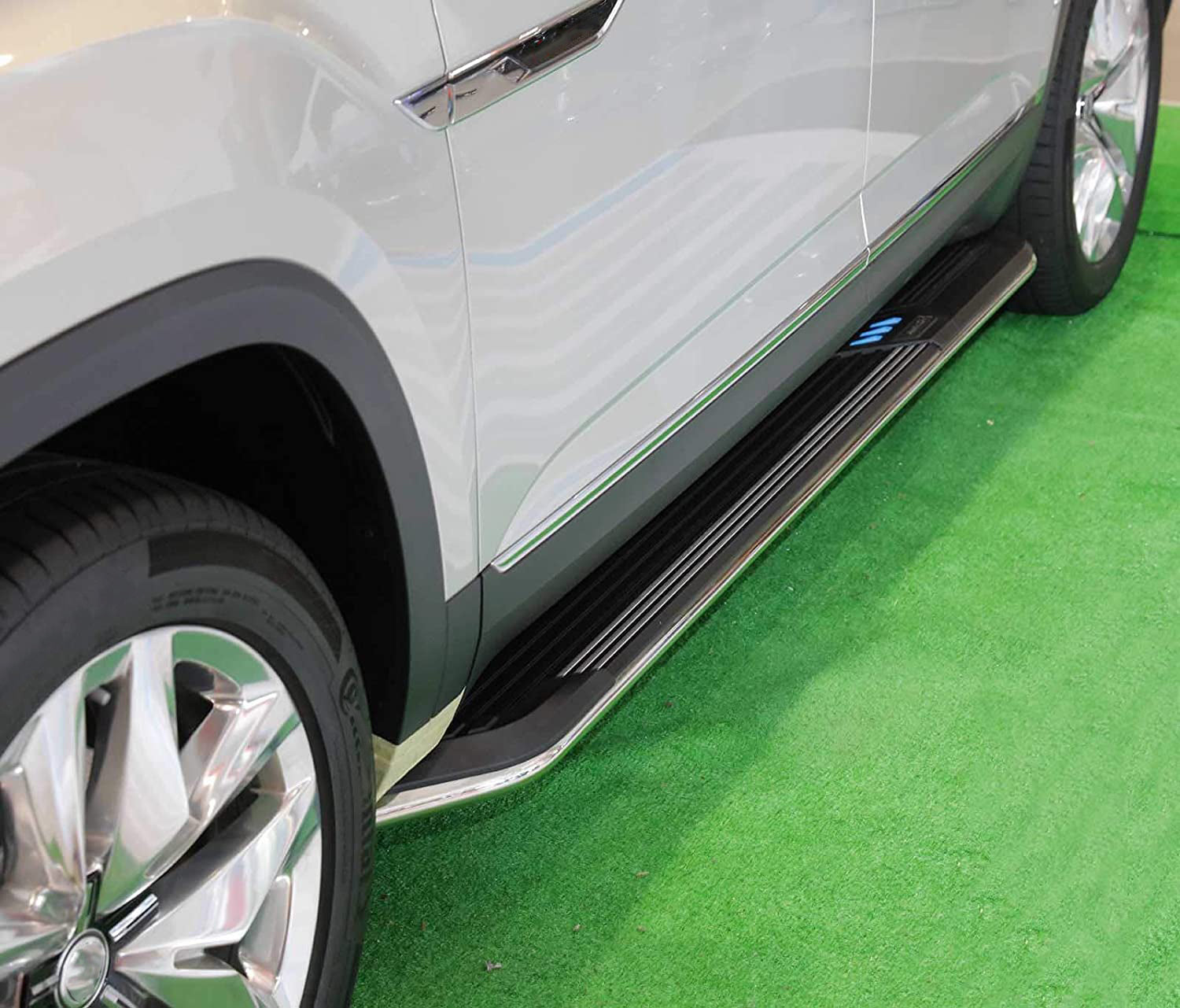 Saremas Durable Running Boards Side Steps Nerf Bars for Volkswagen VW Atlas 2018 2019 2020 2021 2022