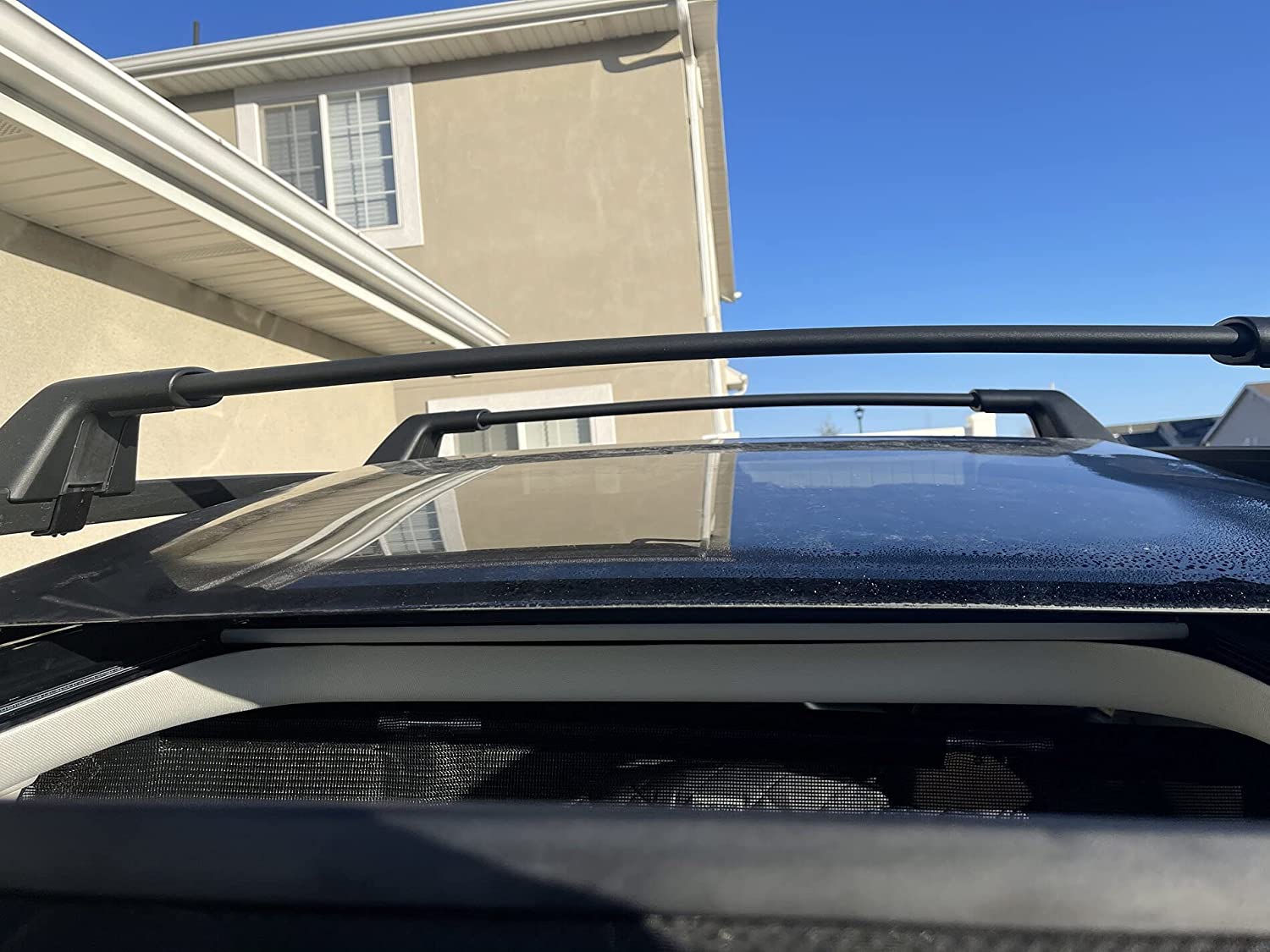 Saremas Black Aluminum Alloy Roof Rack Crossbar Cross Bar for Ford Bronco Sport 2021 2022 BASE, 2021 2022 BIG BEND, 2021 OUTER BANKS (ON-ROAD)