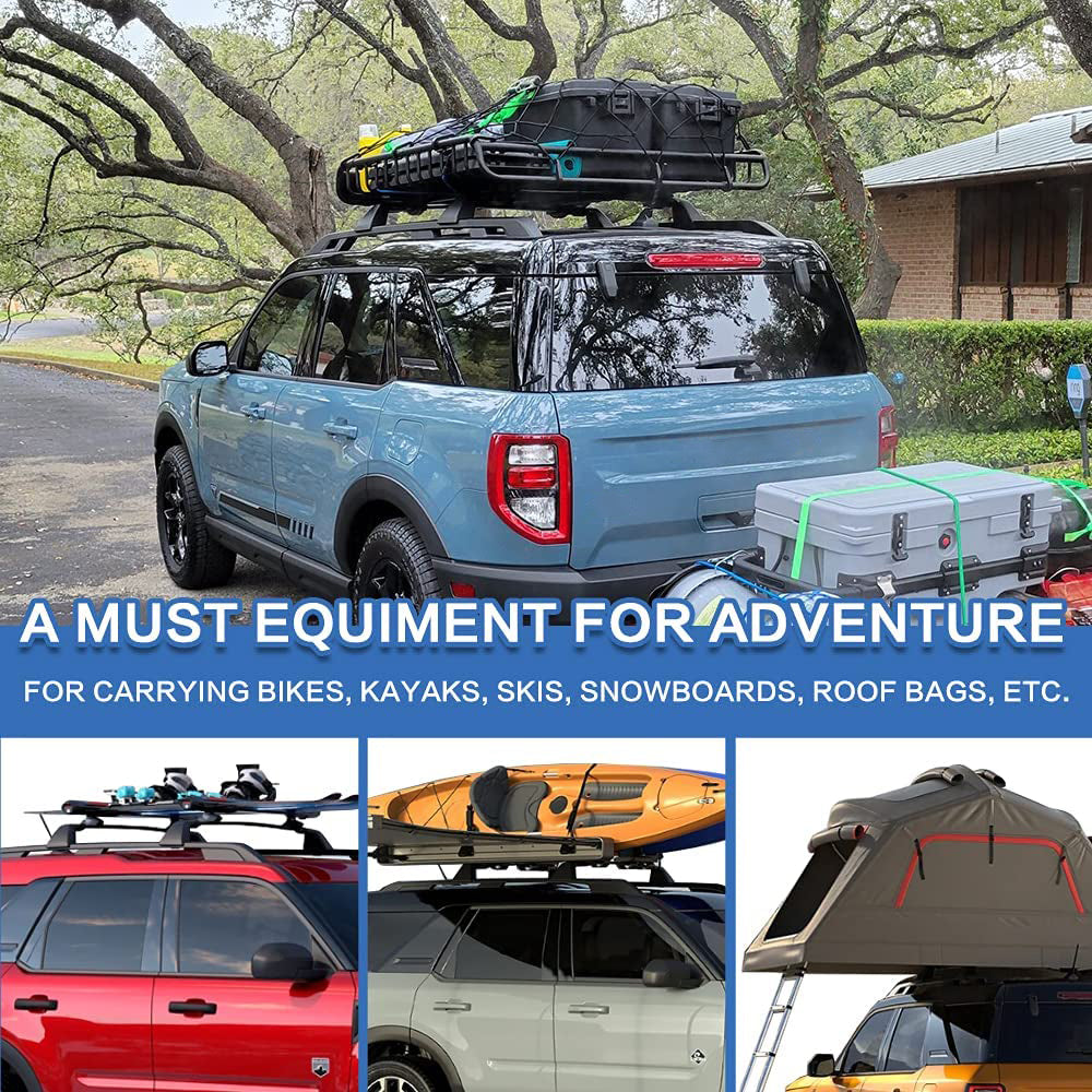 Saremas Aluminum Alloy Roof Racks Crossbars Cross Bars for Ford Bronco Sport 2021-2022 Badlands, 2021-2022 First Edition, 2022 Outer Banks (OFF-ROAD)