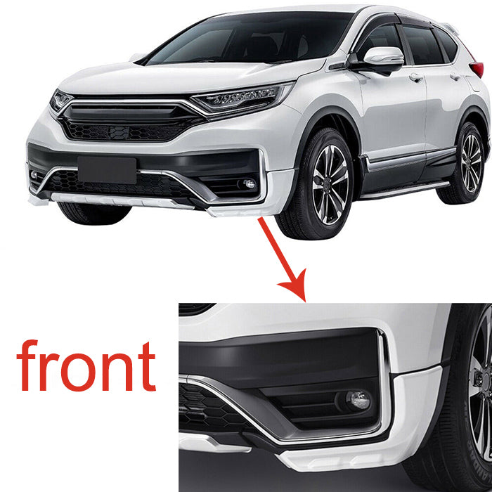 Saremas 4PCS Front Rear Bumper Splitter Moulding Trim Fit for Honda CRV 2020-2022