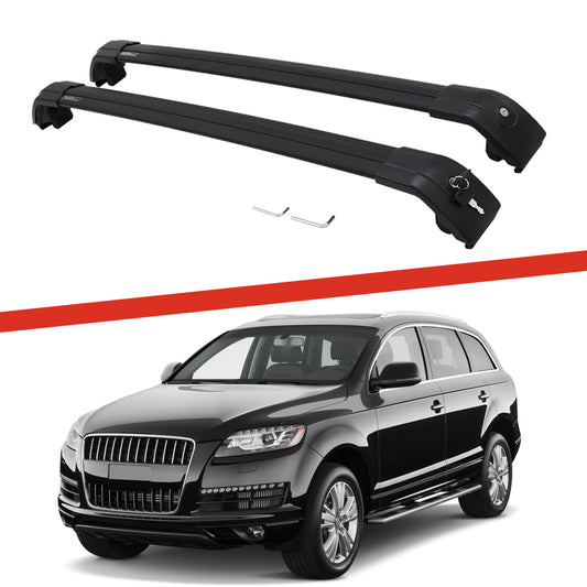 Saremas Off-road Cargo Carrier Black Crossbars Cross Bars Roof Racks for Audi Q7 2006-2015