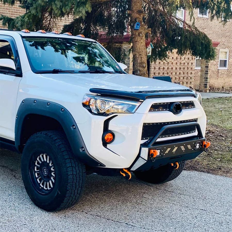 Saremas Front Winch Bumper Guard Bull Bar Fit for 2016-2019 Toyota 4Runner TRD