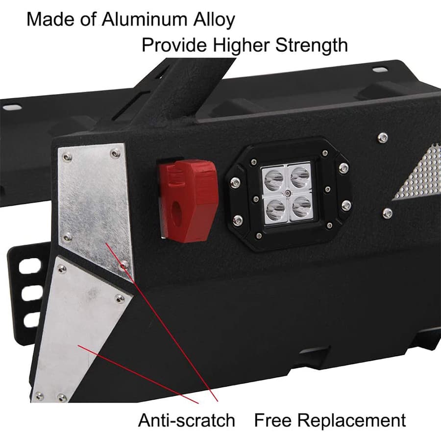 Saremas Front Winch Bumper Guard Bull Bar Fit for 2016-2019 Toyota 4Runner TRD