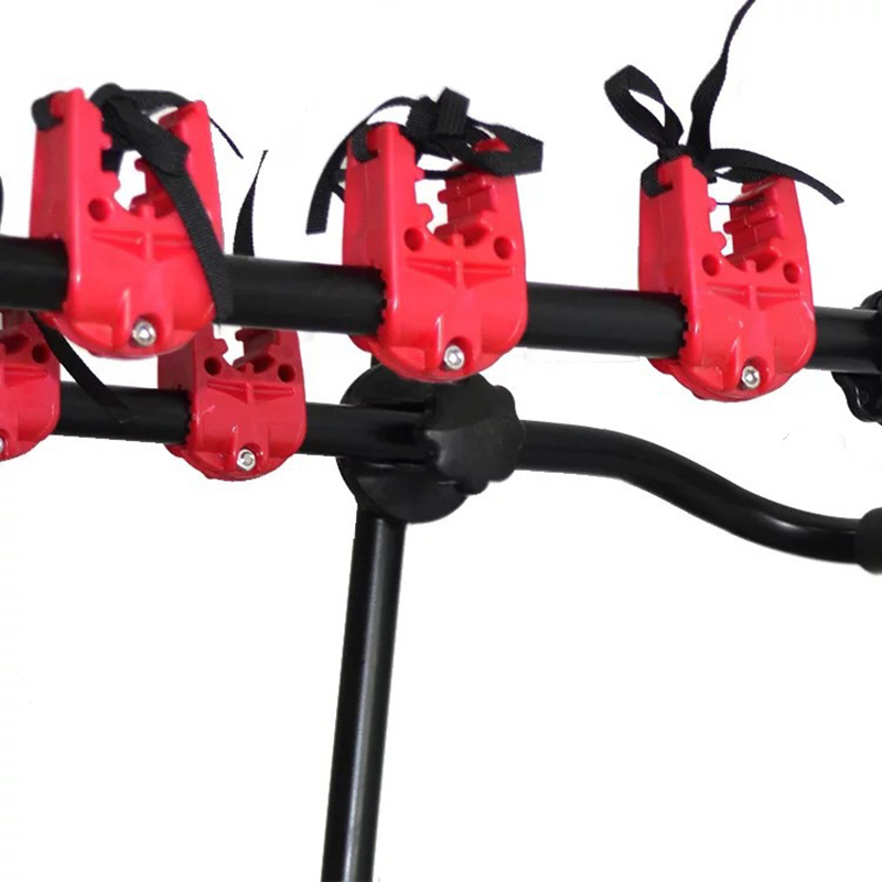 Saremas Universal Foldable Iron Bike Bicycle Rack for Car Rear With Extension Rod