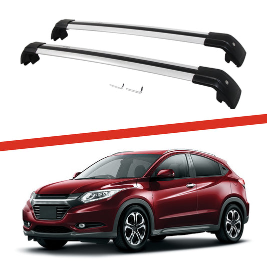 Saremas Car Top Luggage Holder Carrier Silver Crossbar Cross Bar Roof Rack for Honda HR-V Vezel 2016-2021