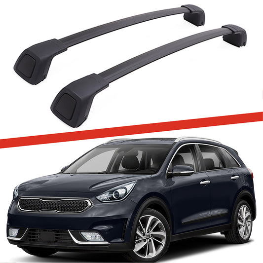 Saremas Upgraded Cross Bar Roof Rack Crossbars Rooftop Luggage Cargo Carrier Fit for Kia NIRO 2017-2022