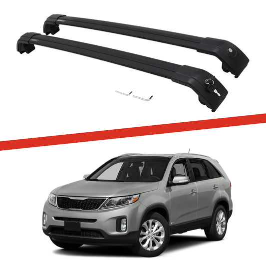 Saremas Off-road Luggage Carrier Lockable Black Crossbar Cross Bar Roof Rack for Kia Sorento 2015-2020