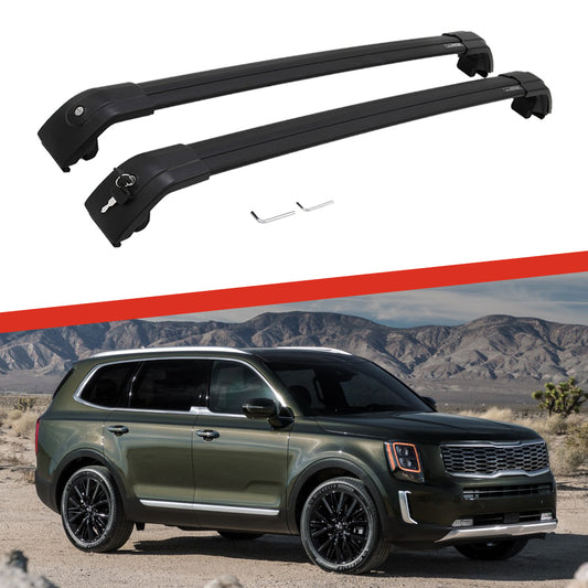 Saremas Off-road Cargo Carrier Crossbars Cross Bars Roof Racks for Kia Telluride 2019 2020 2021