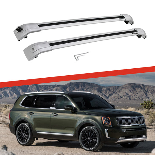 Saremas Off-road Cargo Carrier Crossbars Cross Bars Roof Racks for Kia Telluride 2019 2020 2021