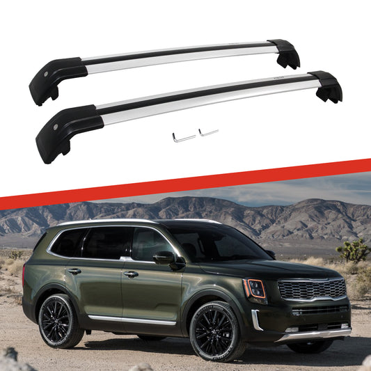Saremas Off-road Cargo Carrier Crossbars Cross Bars Roof Racks for Kia Telluride 2019 2020 2021