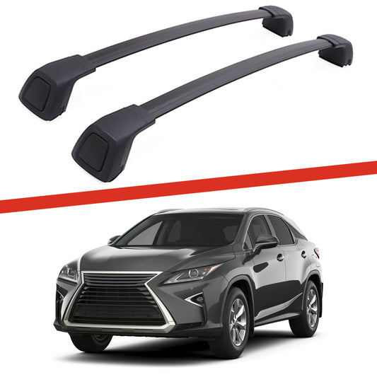 Saremas Black Aluminum Alloy Roof Rack Crossbar Cross Bar for Lexus RX RX350 RX350L RX450H 2016-2021